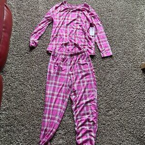 Pink Plaid Pajama Set Intimates & Sleepwear